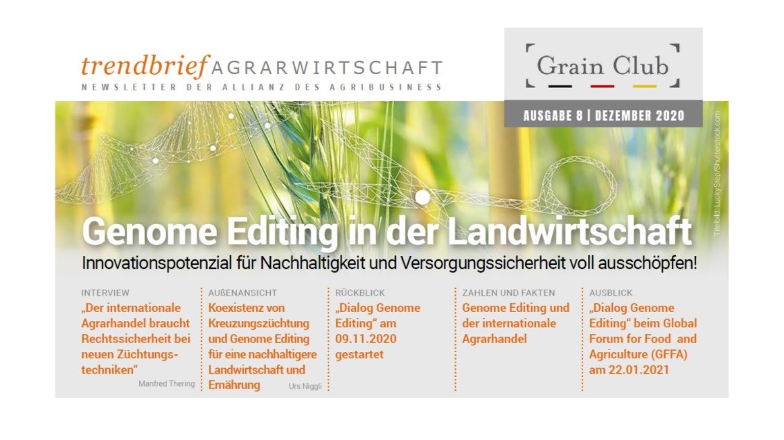 trendbrief agrarwirtschaft – Ausgabe 8: Genome Editing in der Landwirtschaft