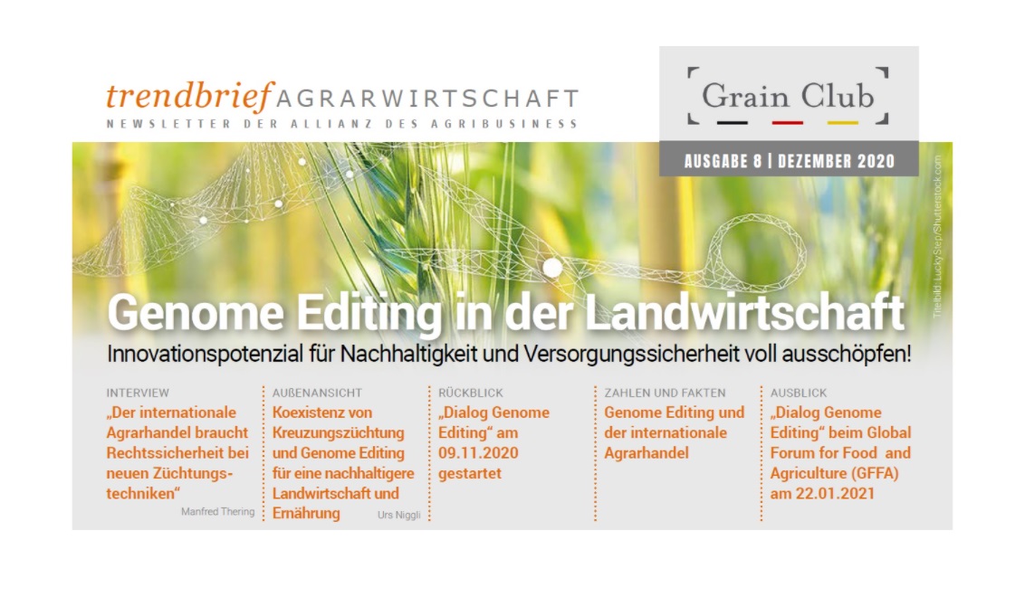 trendbrief agrarwirtschaft – Ausgabe 8: Genome Editing in der Landwirtschaft